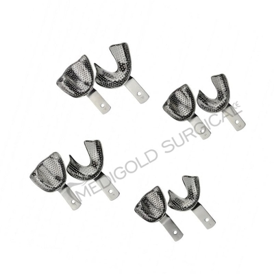 Impression tray edentulous perforated SE