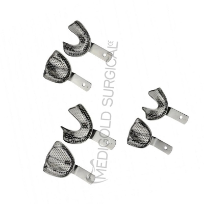 Impression tray edentulous perforated SE