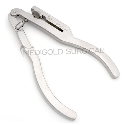 Ivory rubber dam punch pliers