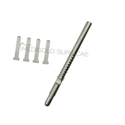 Bone scraper with 5 blades