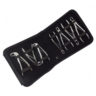 Pediatric extraction forceps kit of 7