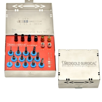Dental Implant Drills Bur Kit with Stopp